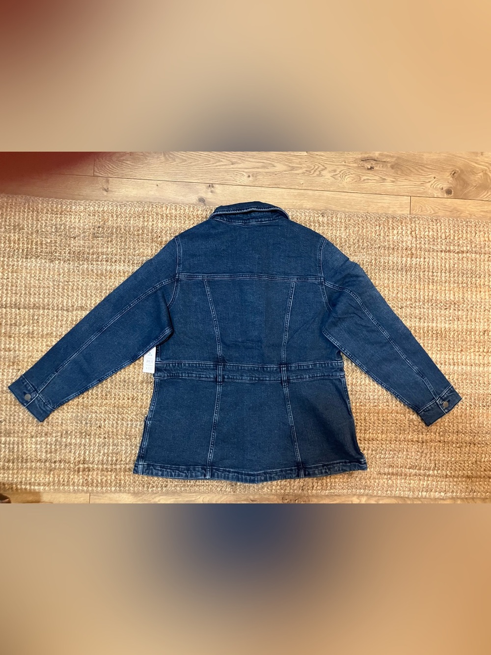 New In Plastic -Time and Tru Women's Denim Utility Jacket-Medium Wash Size XL - Picture 6 of 10